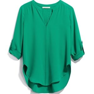 41 HAWTHORN Karie Split Neck Blouse Plus Size